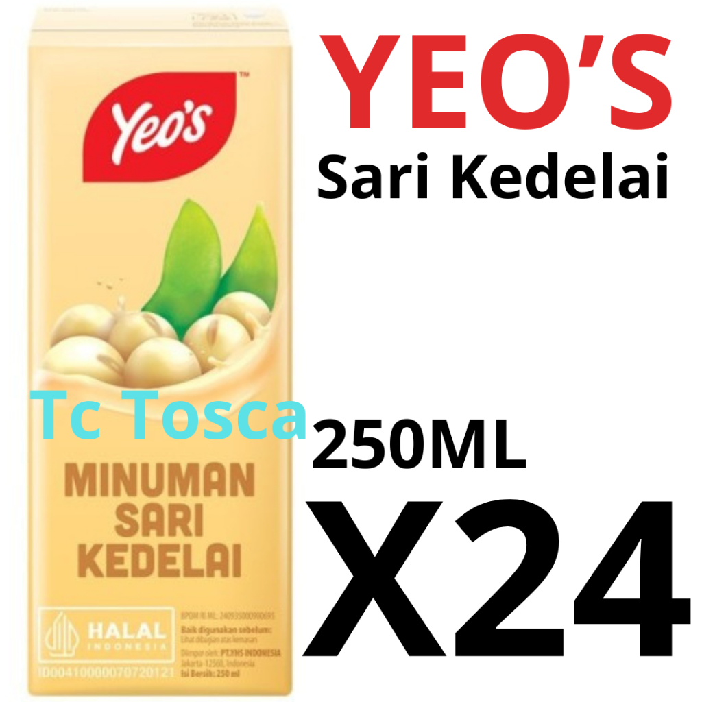

Yeos Minuman Sari Kedelai 1 Dus isi 250ML x24 Pcs