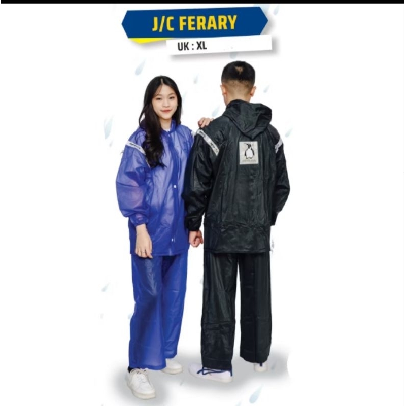 JAS HUJAN JAKET CELANA PENGUIN'S FERRARI/MANTEL JAKET CELANA PENGUIN'S FERRARI