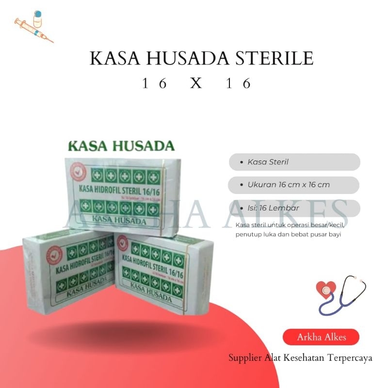 Kasa Husada 16x16 isi 12 dan 16 Lembar