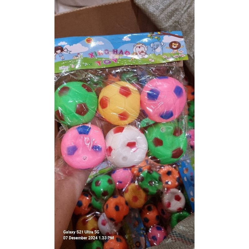 Mainan Anak Bola Bunyi / Mainan Bola Karet Bunyi Untuk Anak / Mainan  Untuk Hewan Anak Anjing Kucing