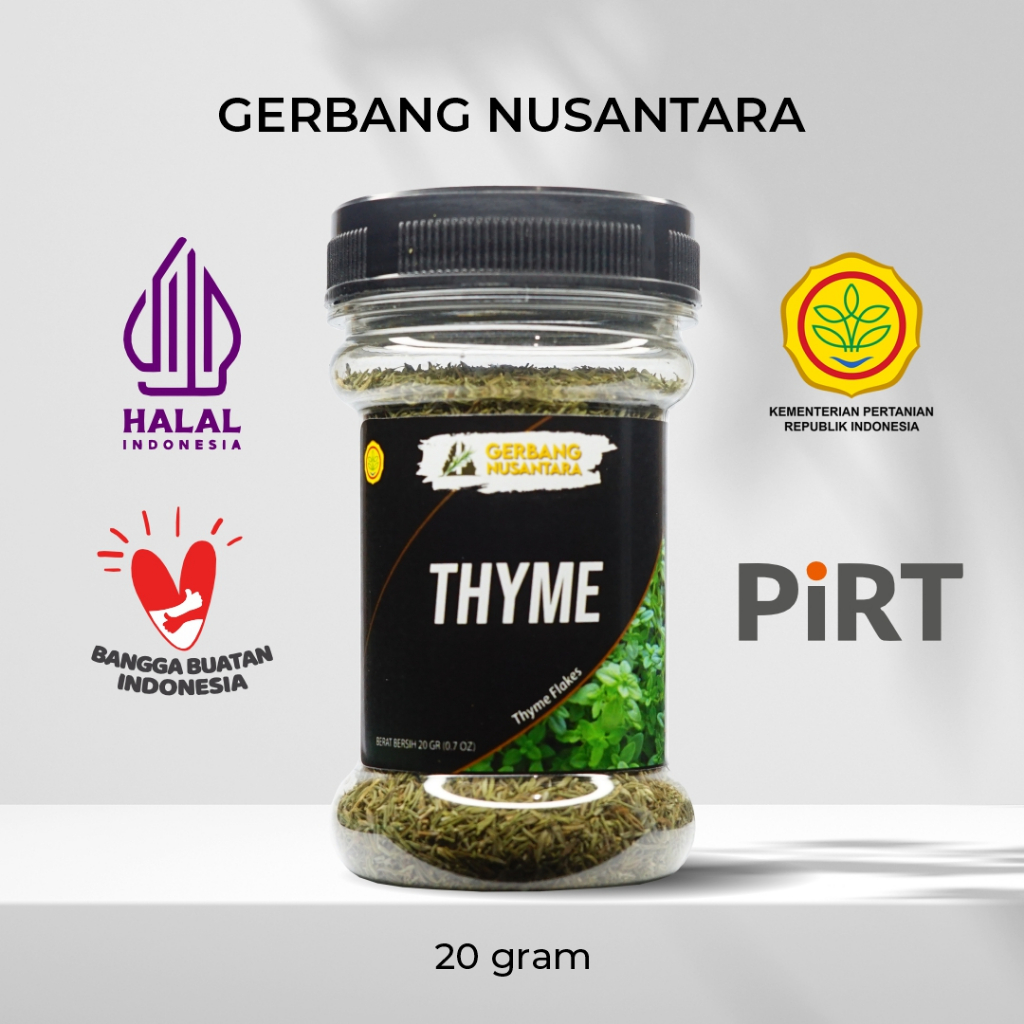 

Gerbang Nusantara - Daun Thyme Flakes Bumbu Masak Dapur Rempah 20gr