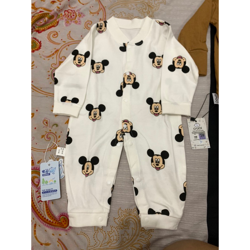 preloved baju bayi | Baju bayi Fluffy | baju bayi mickey | baju fluffy murah | setelan baju kutung b