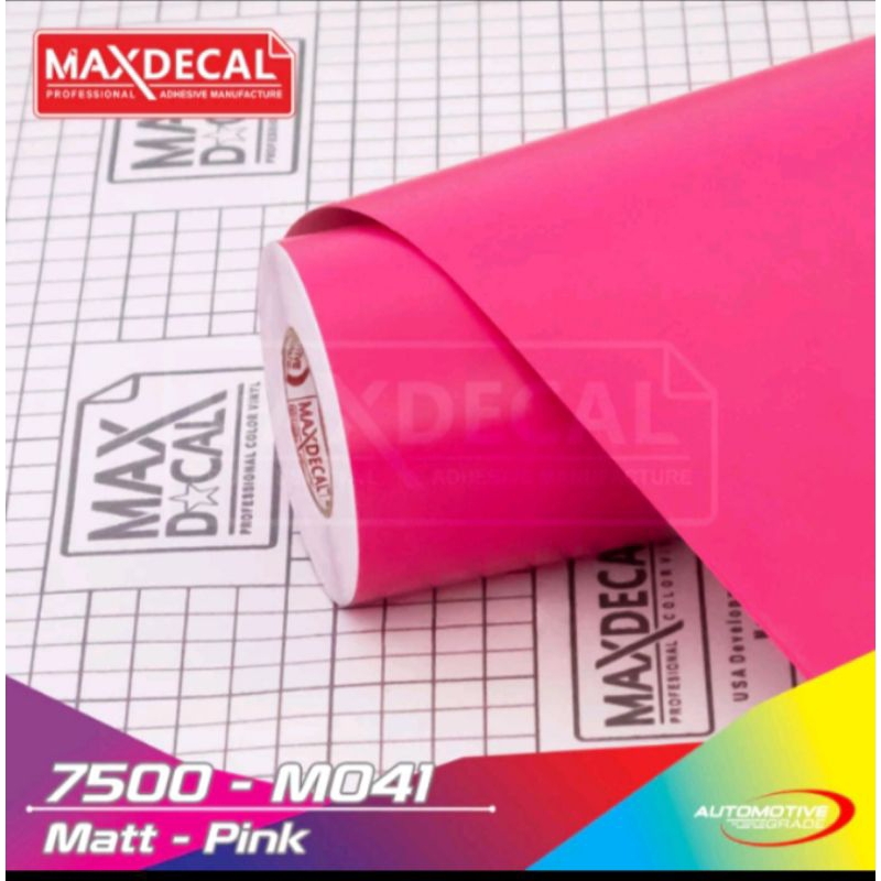 stiker skotlet motor warna pink Matt/doff & soft pink glo