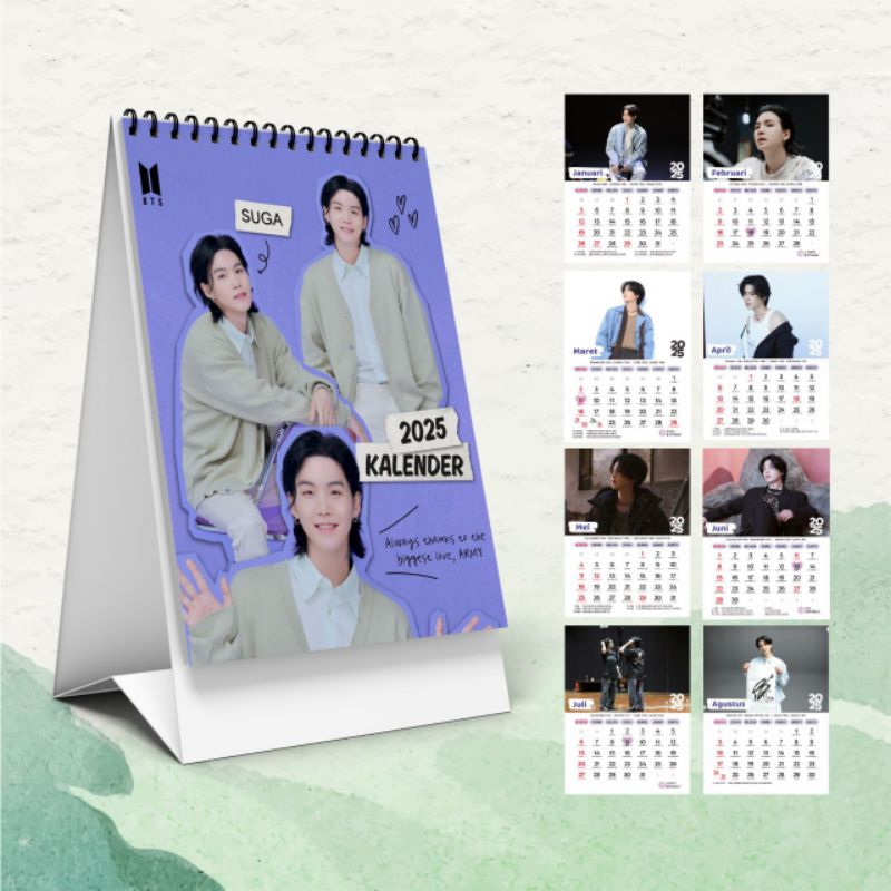 

Kalender meja BTS 2025