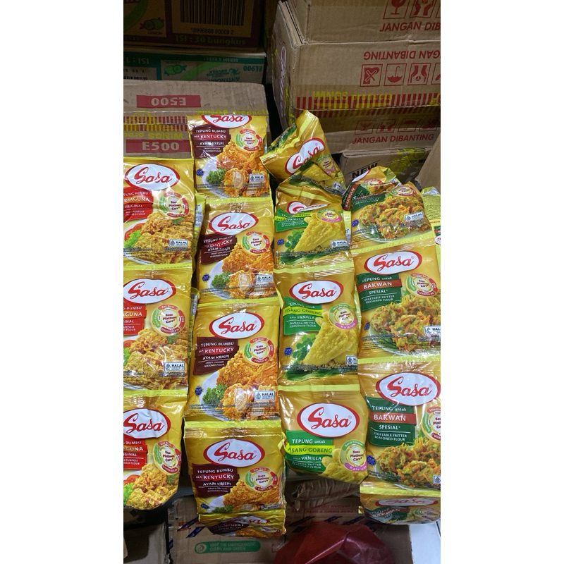 

tepung sasa all variant 60gr 1renceng isi 10pc