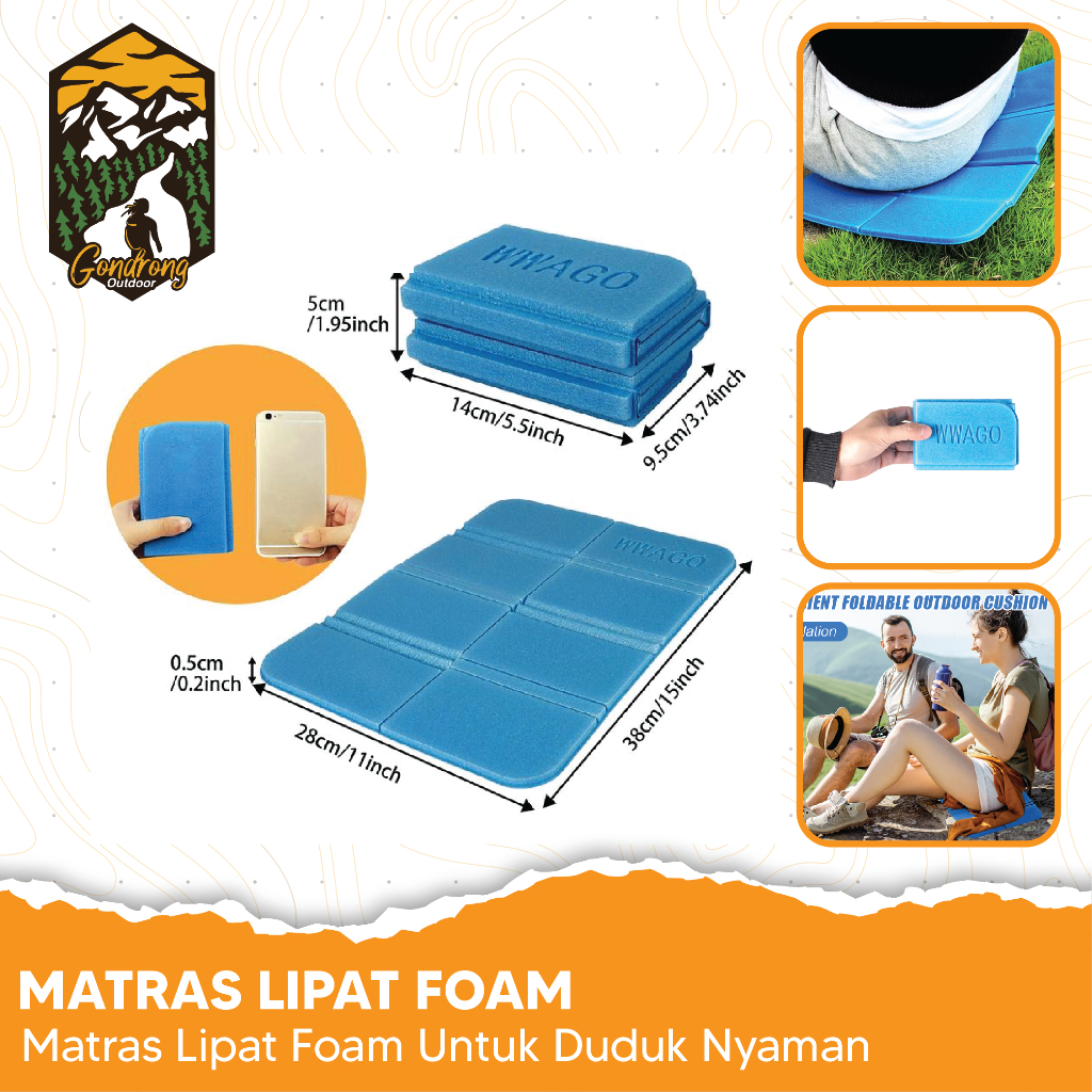 Matras lipat alas duduk camping hiking foldable - alas duduk lipat - matras lipat camping outdoor