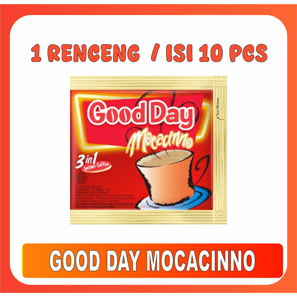 

Kopi Good Day Mocacinno 1 Renceng Murah