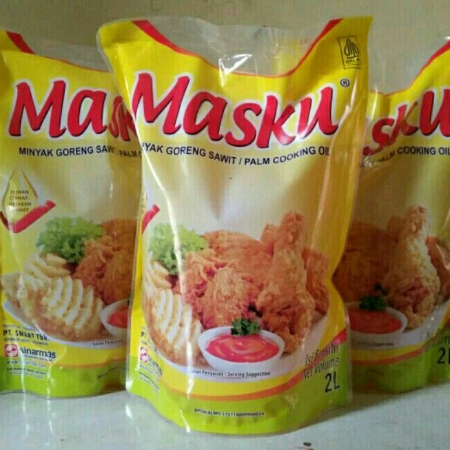 

Minyak goreng masku 2 liter 100% original kemasan refil