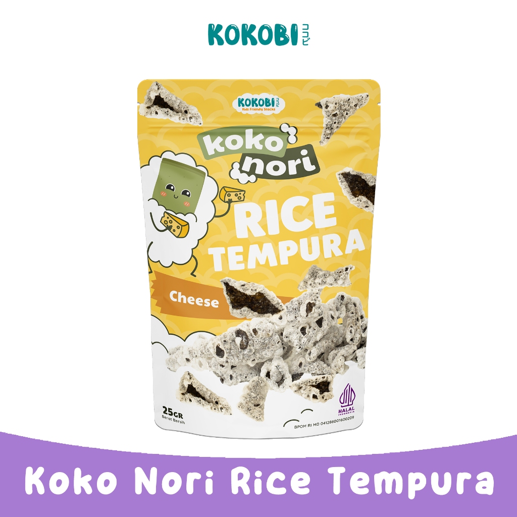 

Koko Nori RIce Tempura - CHEESE (Snack Rumput Laut Kokobi)