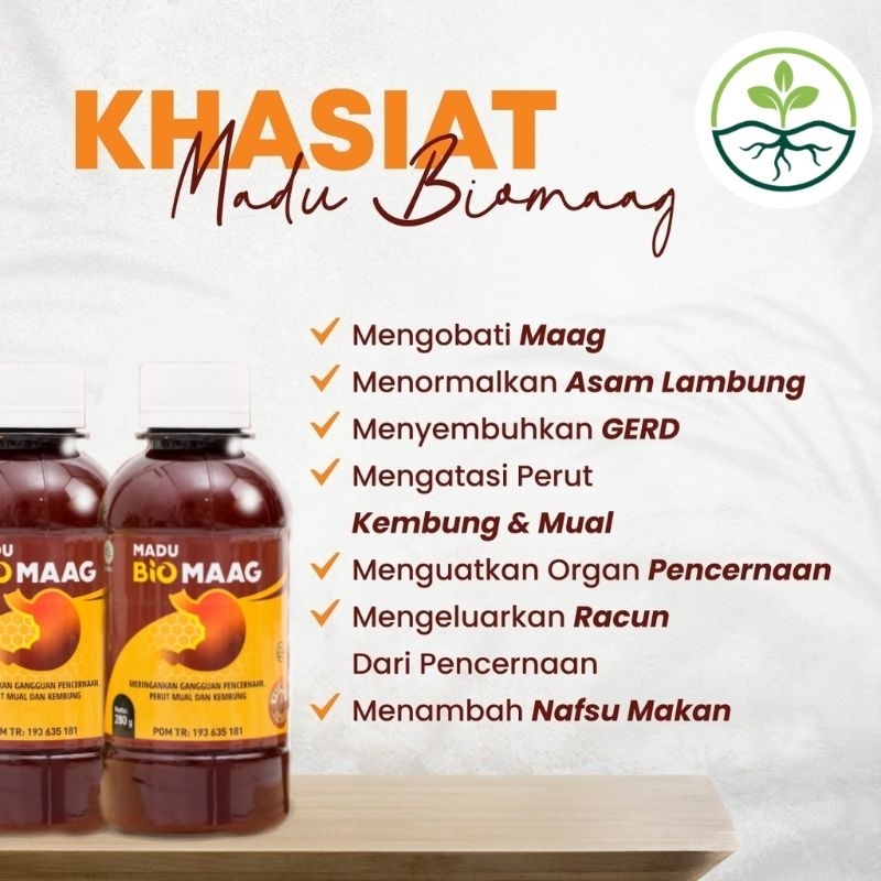 

Madu Bio Maag 2 Botol Madu Asam Lambung Biosfera Original