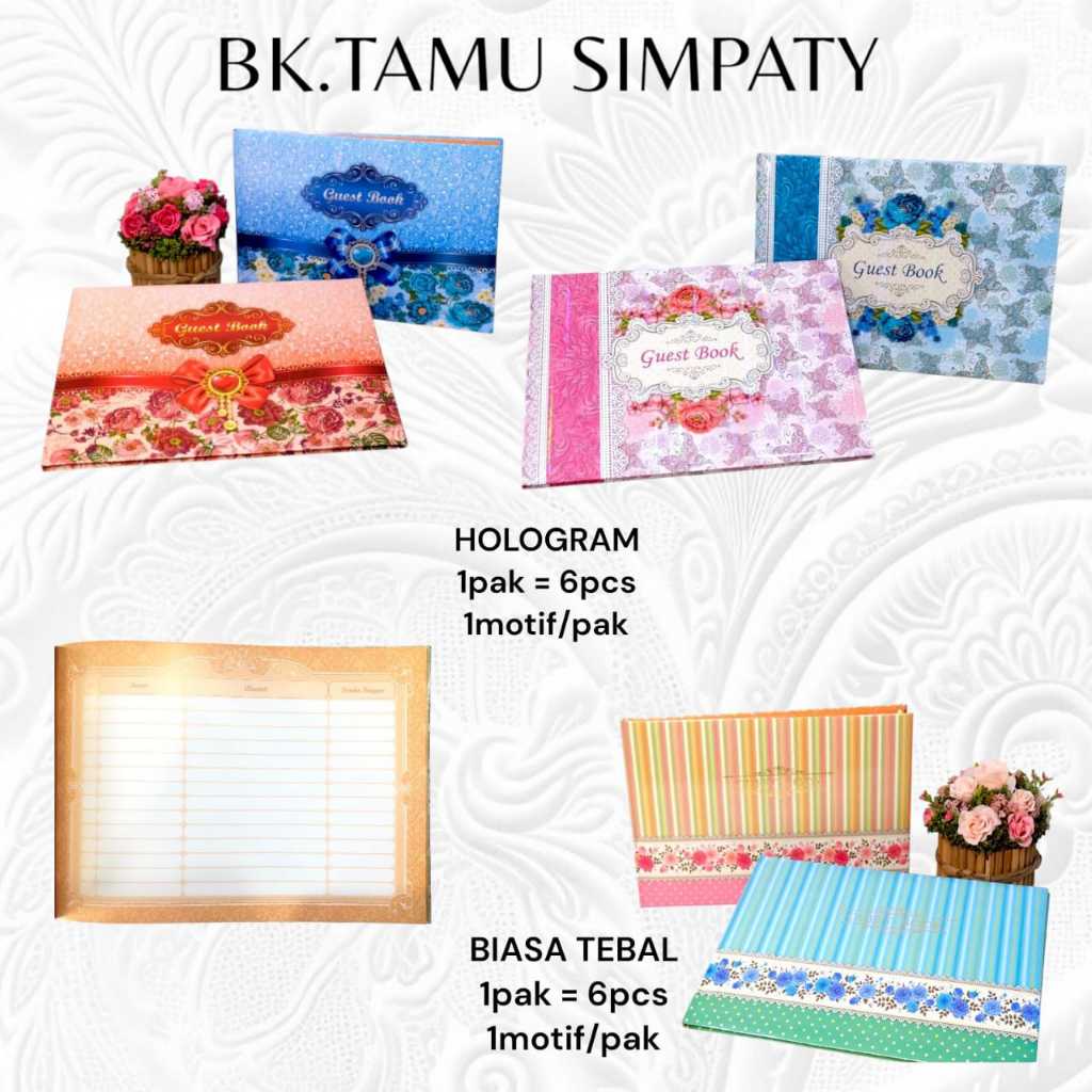 

BUKU TAMU HARD COVER SIMPATY MOTIF