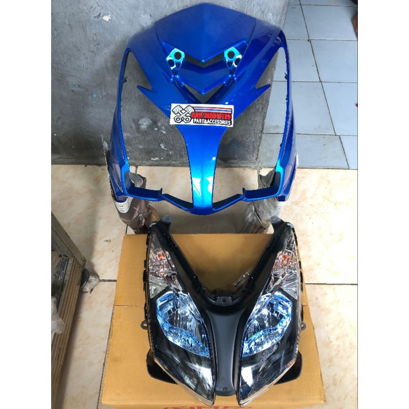 TAMENG DEPAN SOUL MATA 2 MX THAILAND TAMENG MIO SOUL MX BIRU THAILAND ORIGINAL TAMENG SET REPLEKTOR 