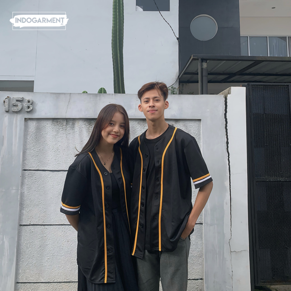 INDOGARMENT Baju Baseball Baju Couple Baju Seragam Olahraga Baju Seragam Keluarga Baju Baseball Cust
