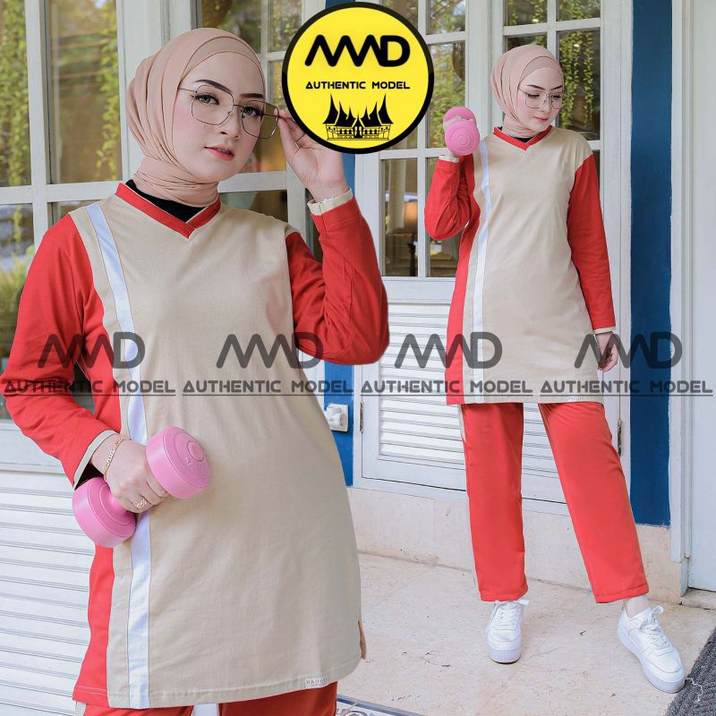 STELAN BAJU OLAHRAGA WANITA TUNIK // STELAN SENAM // STELAN BAJU OLAHRAGA // STELAN TRAINING