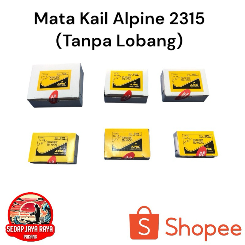 Mata Kail/ Pancing Alpine 2315 Tanpa Lobang no.10-20