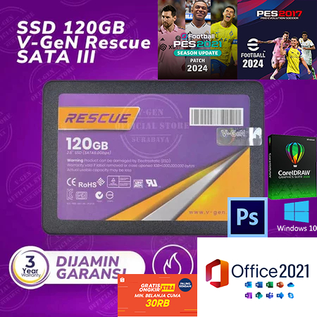 Ssd PC & Laptop v-gen SSD (Solid State Drive) RESCUE 128GB
