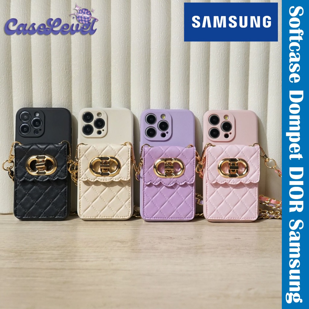 Case Dompet Dior Samsung A16 A55 A54 A53 A52 A51 A50 A35 A34 A33 A32 A31 A30/A20 A25 A24 A23 A22 A21