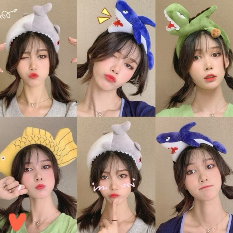 Karakter Boneka Stylish / Bandana Karakter Binatang Lucu / Fluffy Hairband Boneka Terlucu / Bando Bo