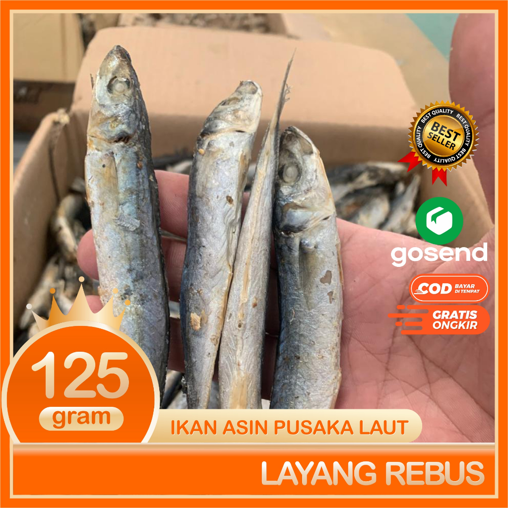 

RB Layang Rebus Ikan asin Layang Rebus Super Bersih Segar Dan Fresh 125 Gram