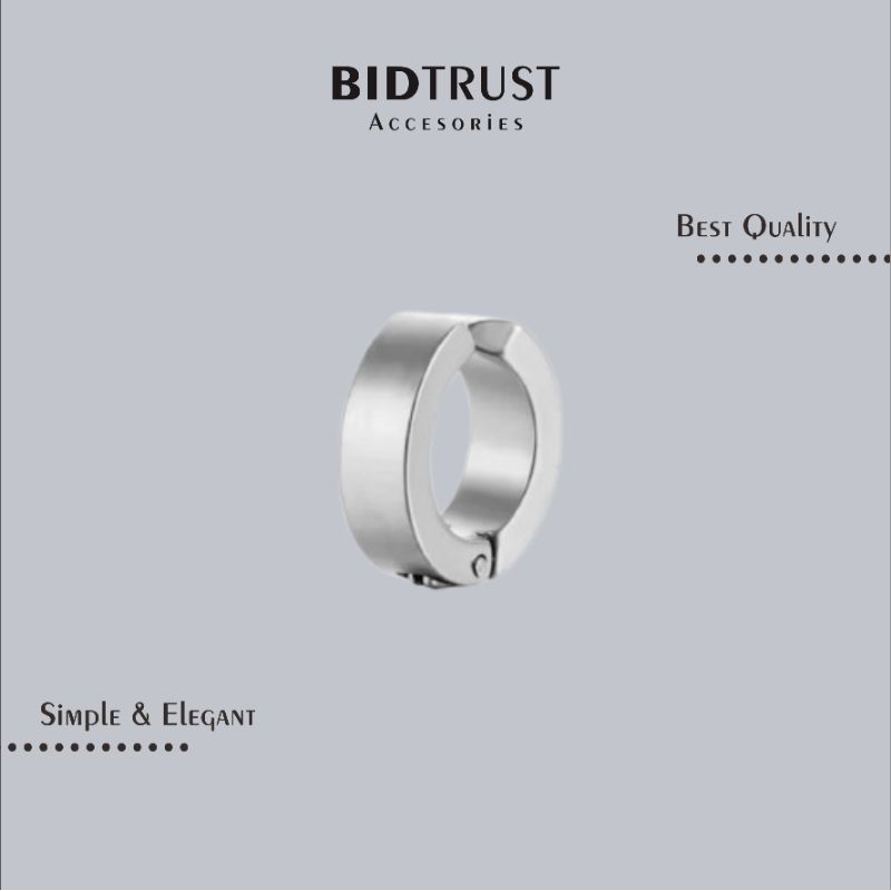 ANTING JEPIT TANPA TINDIK SILVER • Anti Karat Aksesoris Remaja Dewasa Cowok Cewek Laki Laki Perempua