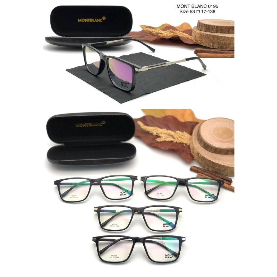Nnkacamata frame MB 0195 bentuk kotak Bahan super pria wanita