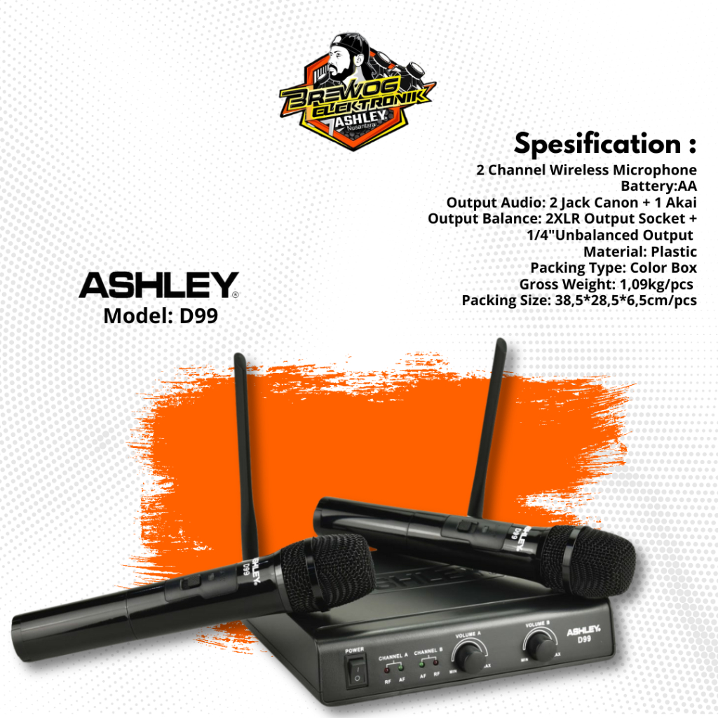 MIC WIRELESS D99 ASHLEY