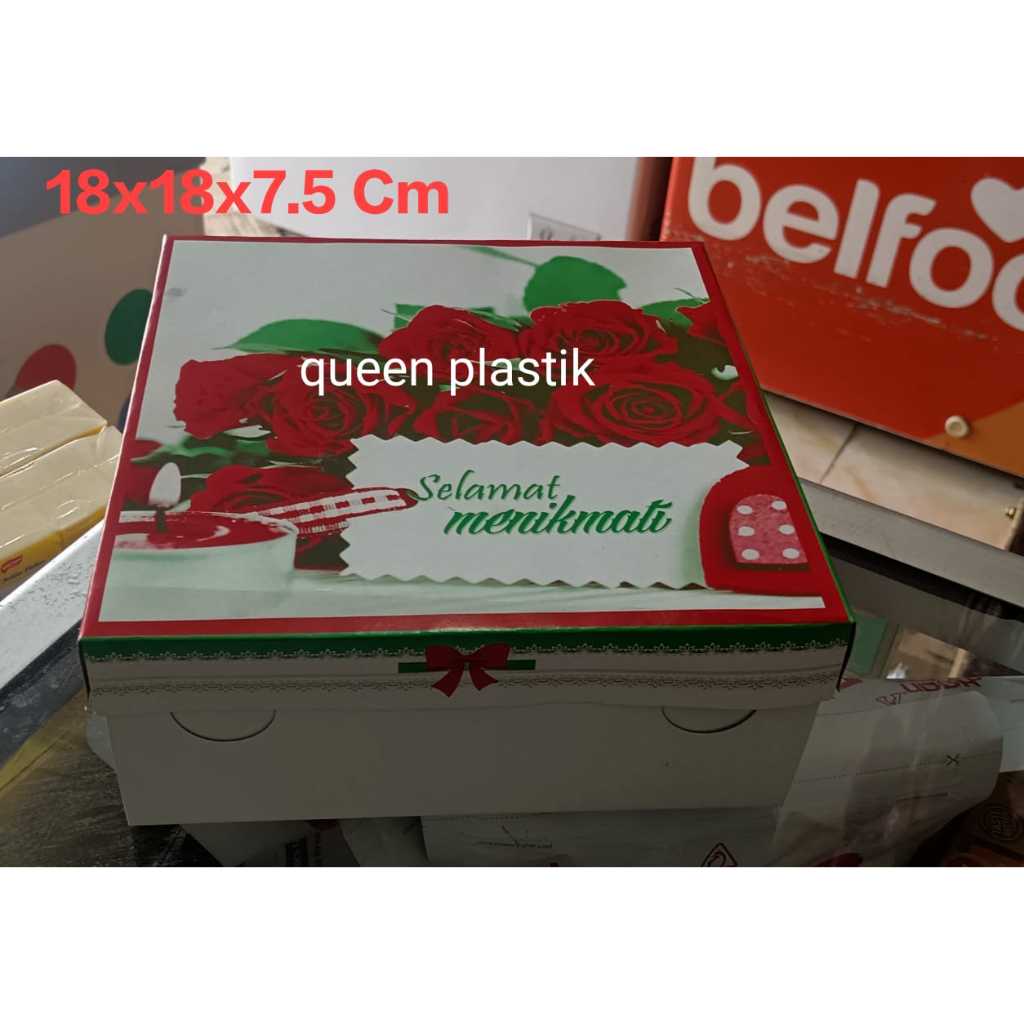 

Dus Nasi Bunga Ukuran 18x18 cm + Tutup Harga Per 10 pcs