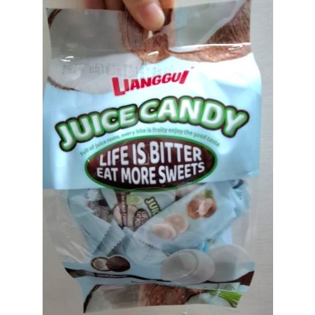 

Lianggui Lianggul Juice Candy Permen Gummy Coconut Mango Pak 250gr