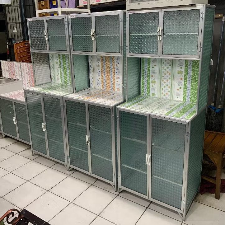 Rak Piring Aluminium Keramik 2 Pintu Mini