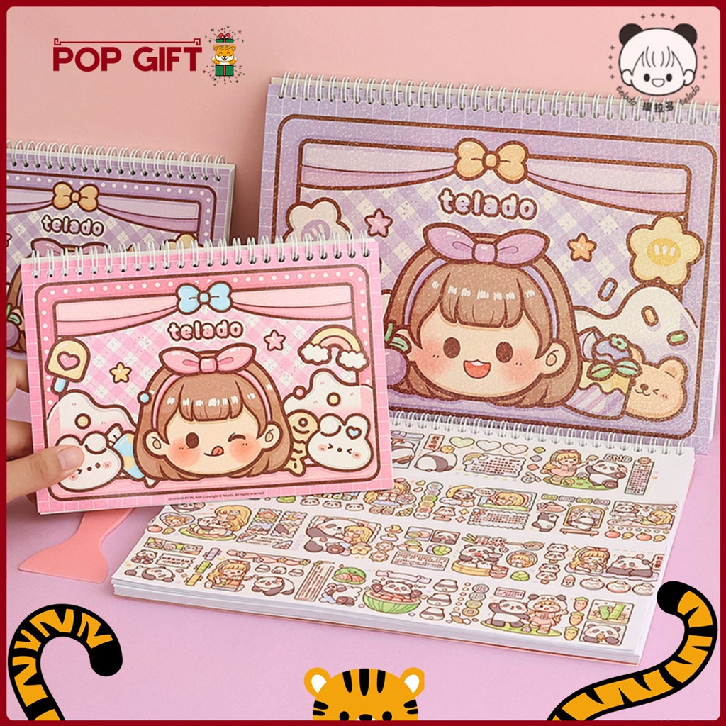 

PG Buku A5 40 Halaman Buat Tempel Stiker / Koleksi Sticker Book Cover Bling Buku Stiker DIY TLD144