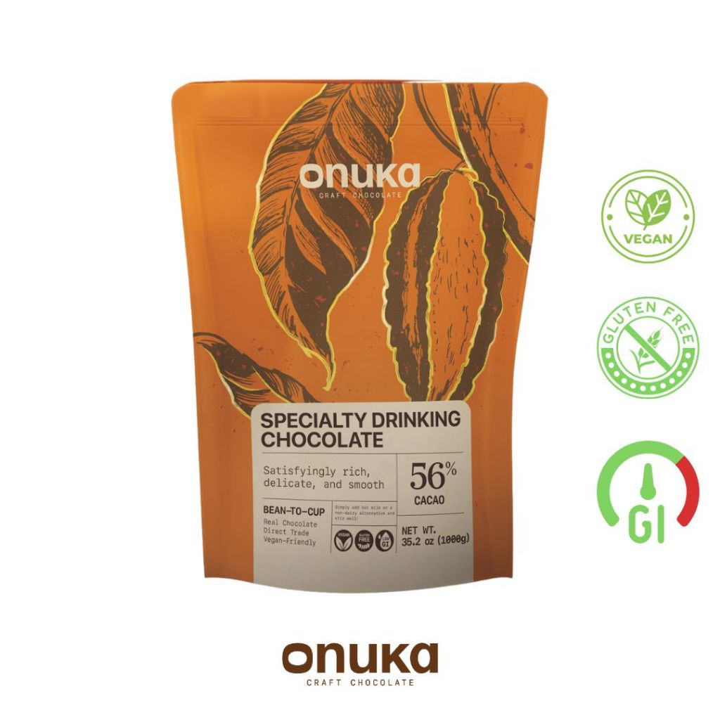 

Onuka 56% Dark Specialty Drinking Chocolate Powder 1kg / Minuman Coklat Asli Gula Aren