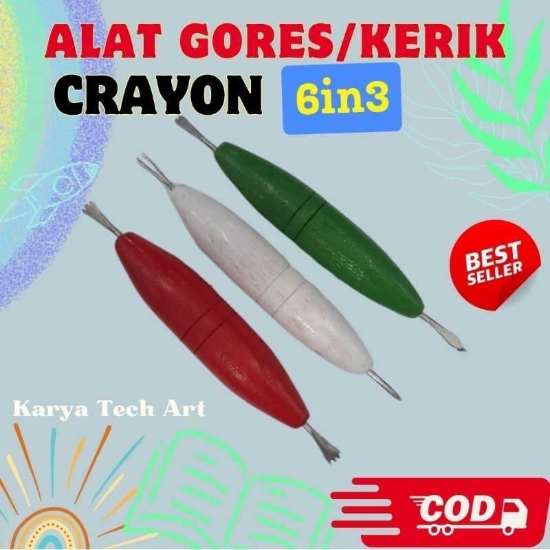 

alat gores kerik kerok krayon bolak balik hemat lebay