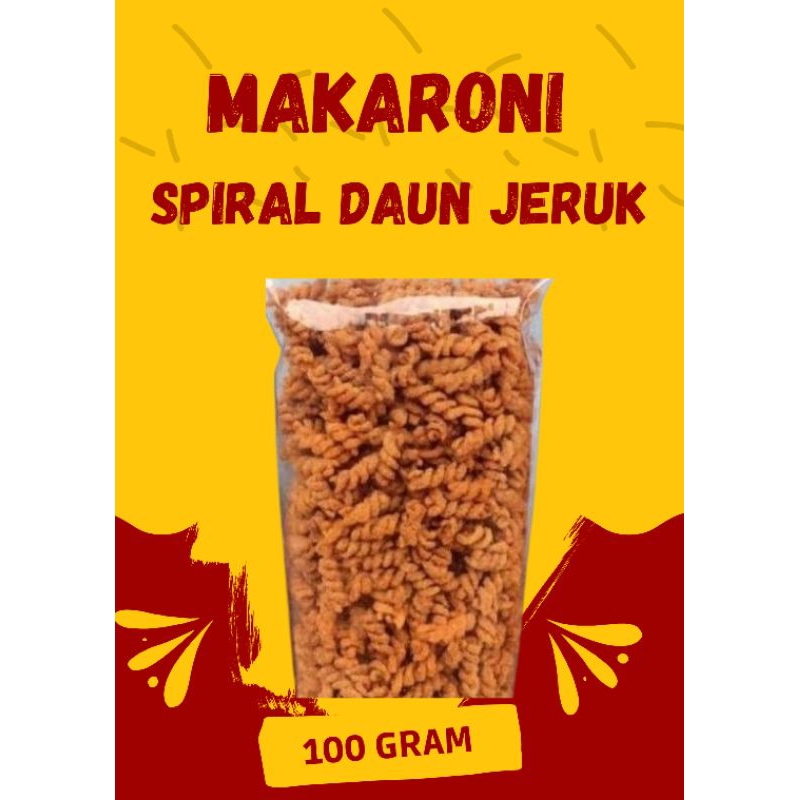 

100 Gram Makaroni Spiral Daun Jeruk Pedas