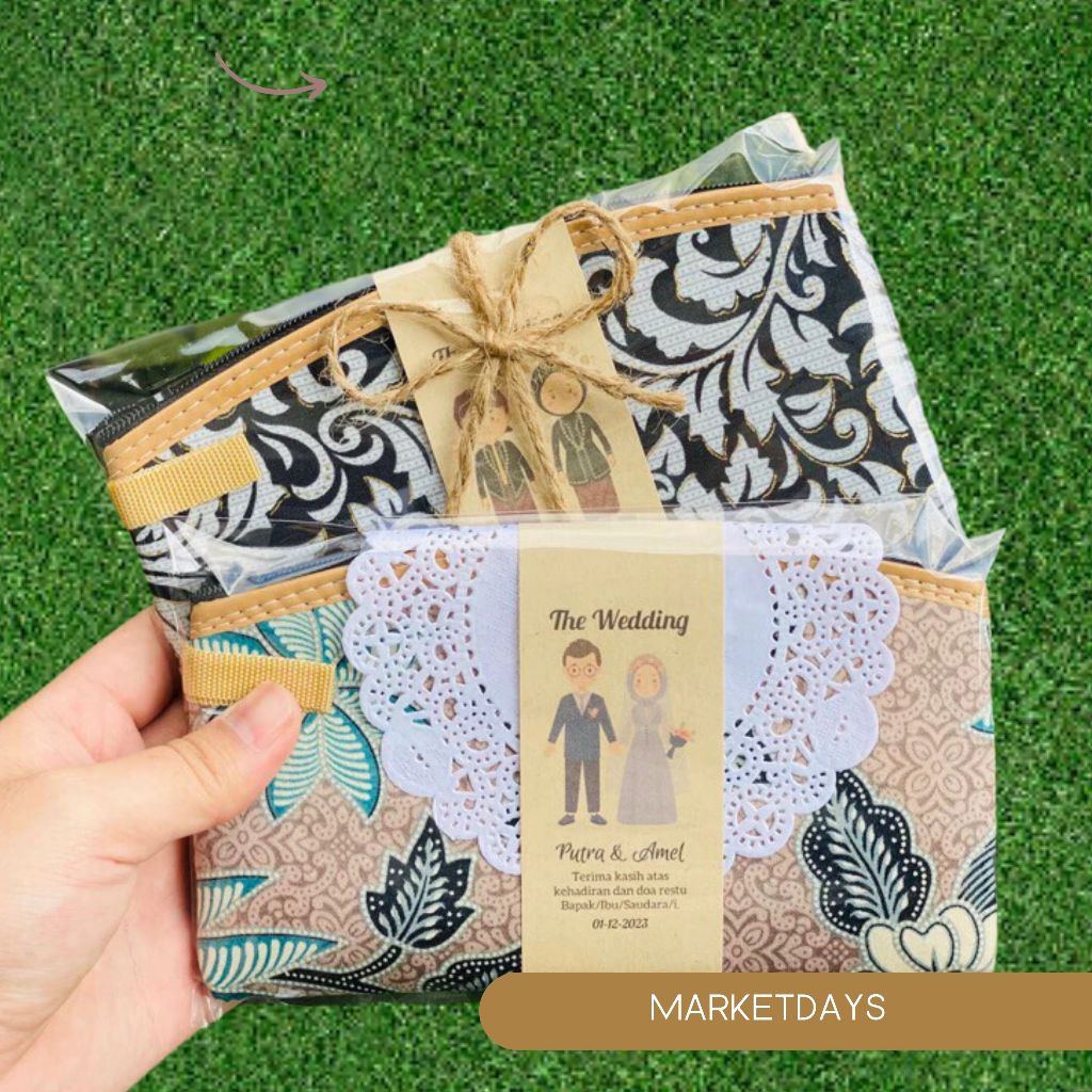 Souvenir Dompet Batik Pernikahan Suvenir Acara Wedding Gift Perkawinan buah tangan pouch epok MARKET