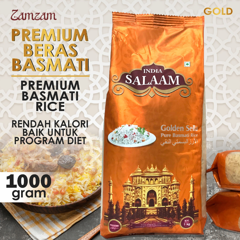 

Beras Basmati Salaam Gold Beras Import Basmati 1kg