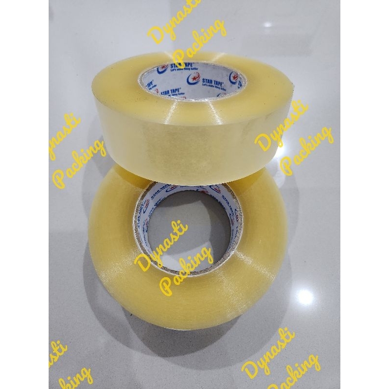 

lakban bening clear opp tape 300 yard 45 MM 2 inch harga promo daya rekat kuat