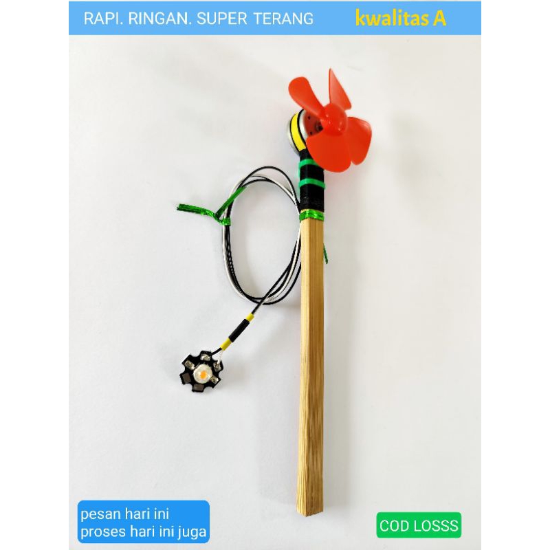 dinamo balap Lampu layangan layang layang/pembangkit listrik tenaga angin, fullset super terang ( ba