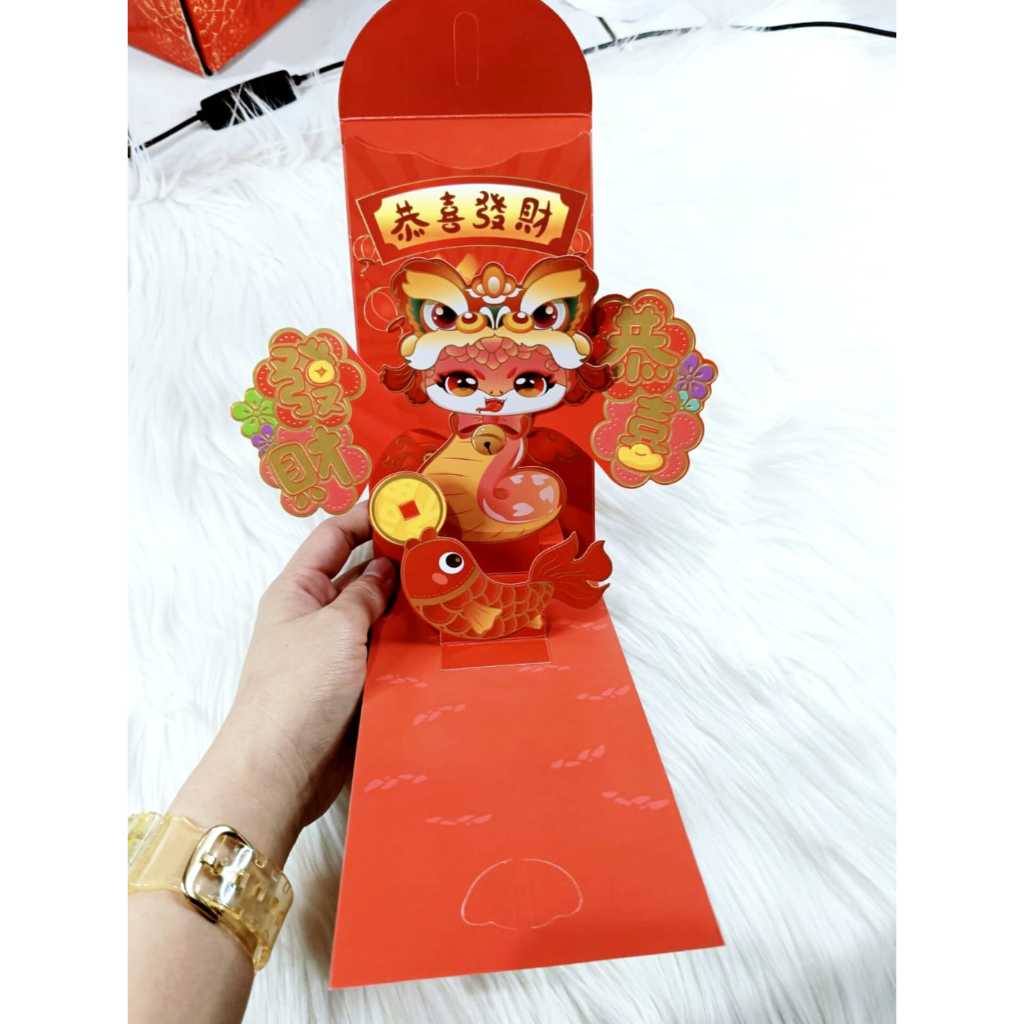 

Angpao Imlek Shio Ular 4181 | Angpau Model Pop Up Unik Isi 1 Pcs Keren Premium Import Terbaru
