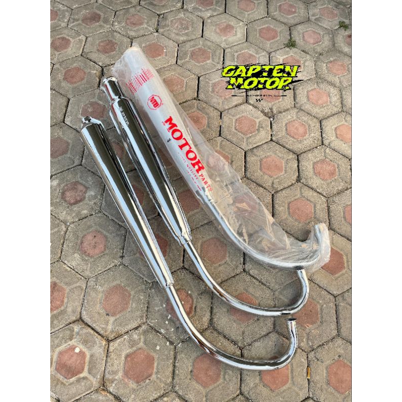 knalpot cb100 cb plor corbi cb 125 original ntd tebel