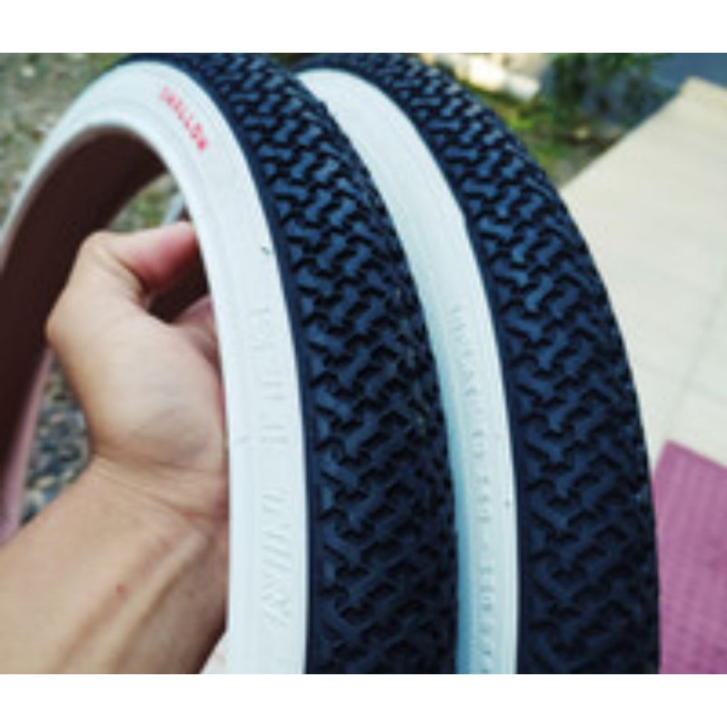 ban luar sepeda 20 x 1.75 swallow les hitam putih/bmx/lipat/minion/mini