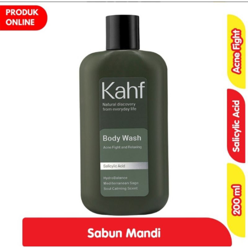 Kahf Sabun Mandi Cair Pria Acne & Relaxing Botol 200ml