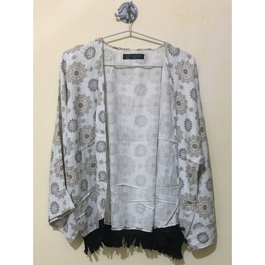 Outer Motif Oversize Rumbai-rumbai Merk Suqma [Preloved]