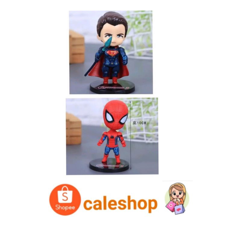 Topper Kue Ulang Tahun Spiderman Superman