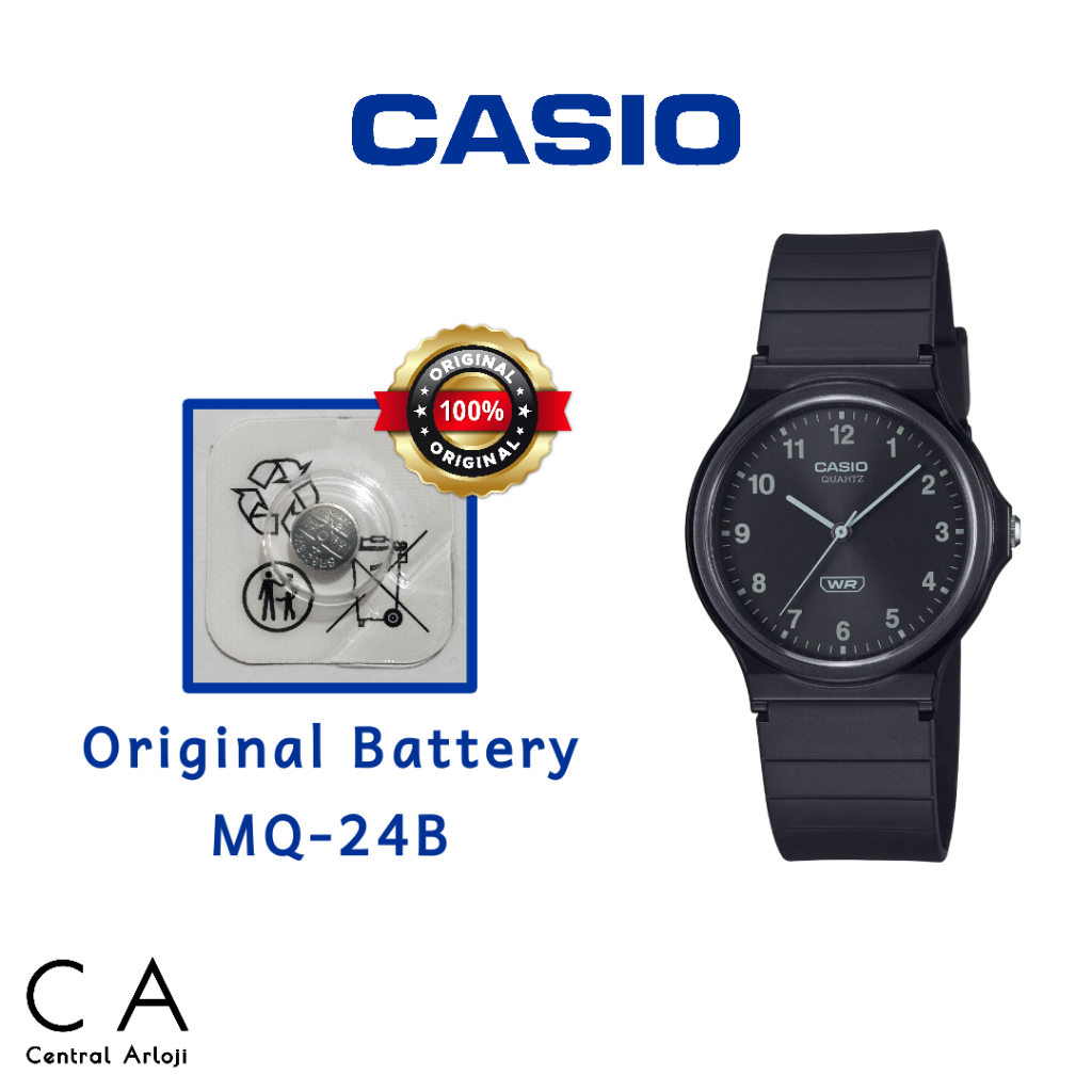 Baterai Jam Tangan Casio MQ-24B Original