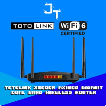 Totolink - WiFi 6 Gigabit Dual Band Wireless Router - X5000R AX1800 - BEKAS PAKAI