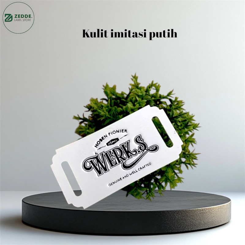 

1000pcs Label Kulit Imitasi Label Kulit Sintetis Label Kulit Custom Merk Jeans