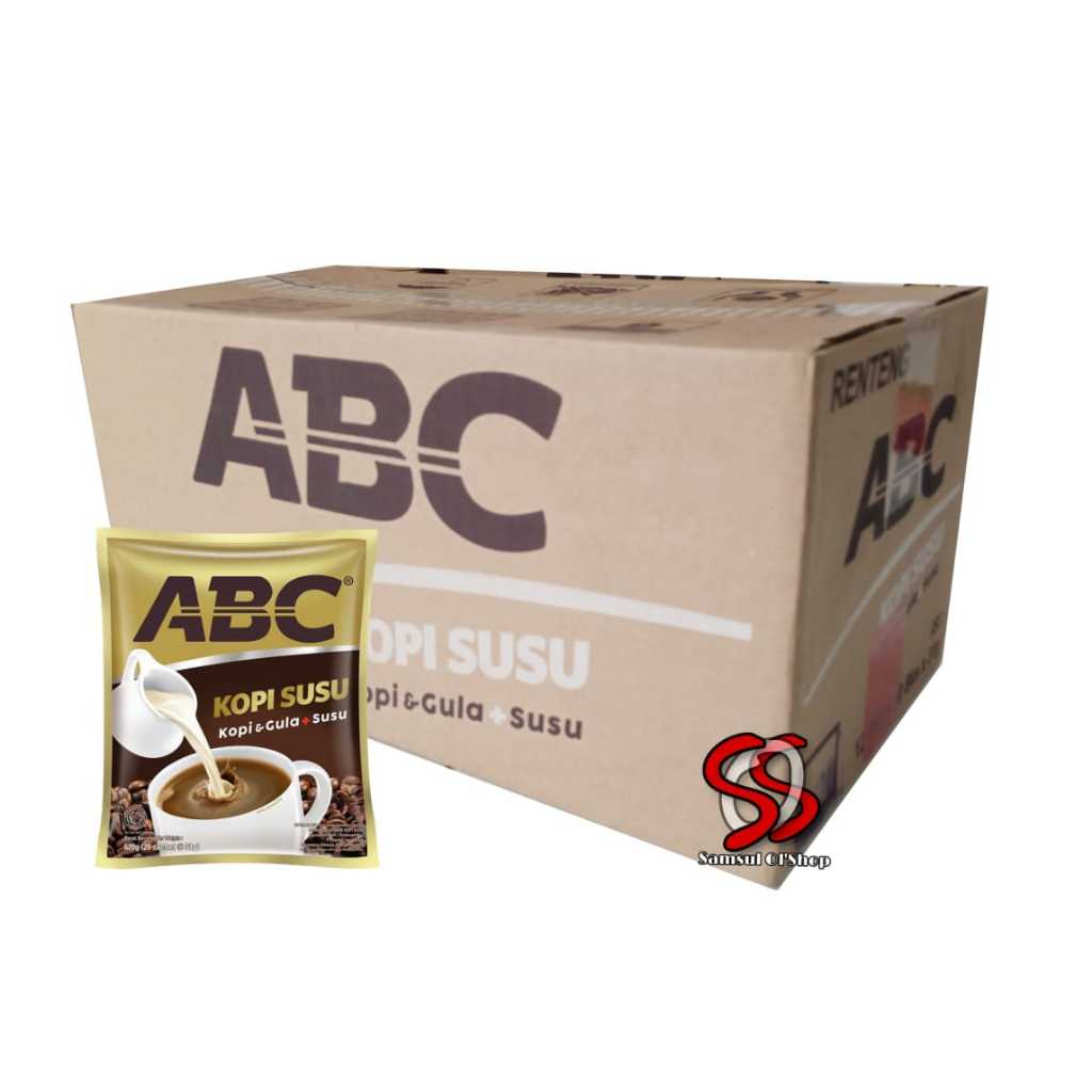 

KOPI ABC SUSU KEMASAN RENCENG 1 KARTON ISI 120PCS