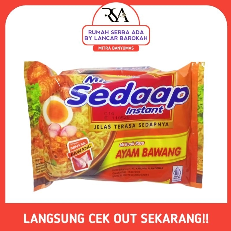 

Mi Kuaah Rasa Jelas Terasa Sedaap Instant Ayam Bawang