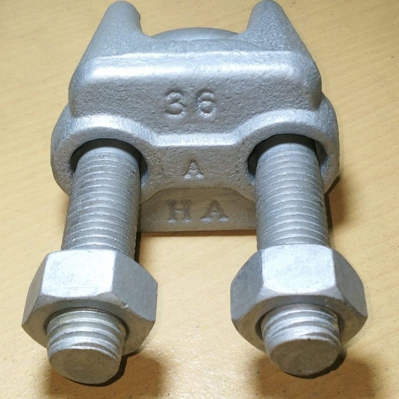 clamp seling 36mm wire clip pengikat tali seling tali baja 36mm wire rope clip 36mm