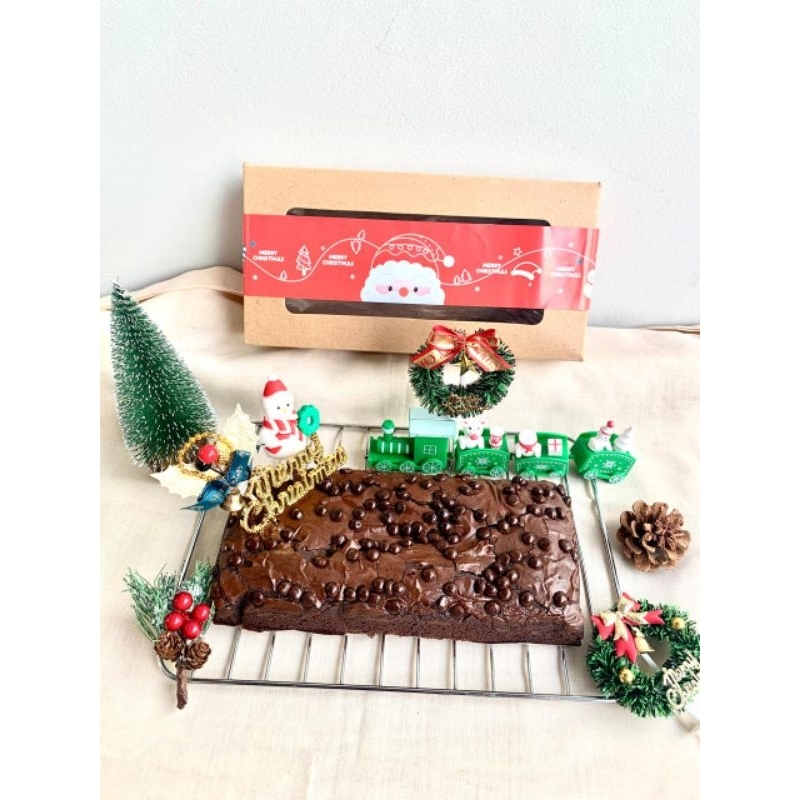

PO Double Choco Brownies Uk 20x10 | Brownies Melted | Fudgy Brownies | Coklat